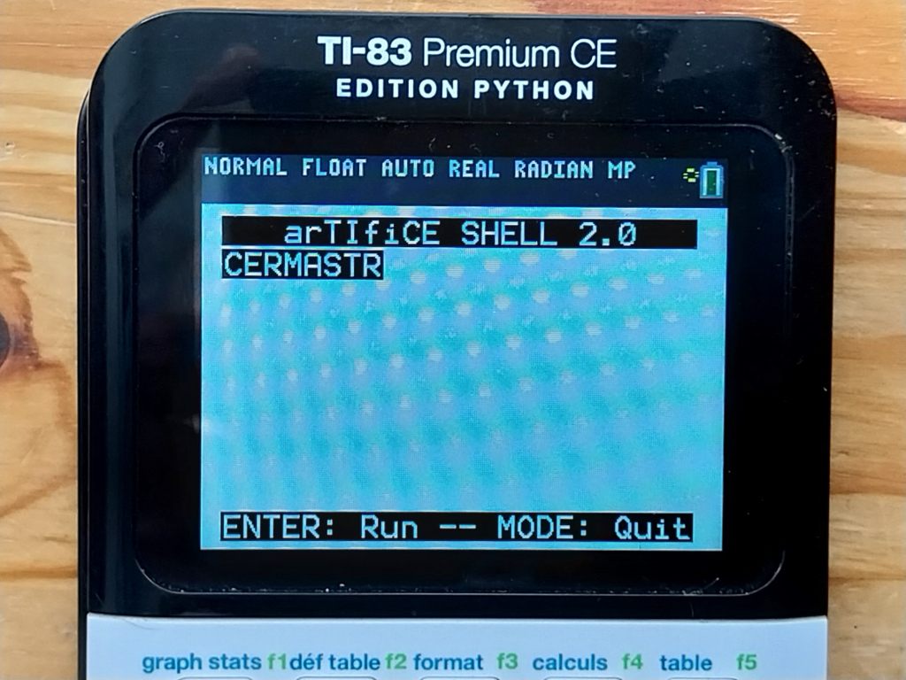 TI-83 Premium CE + arTIfiCE v2