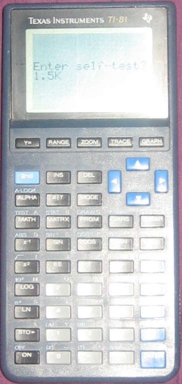 TI-81 avec ROM 1.5K