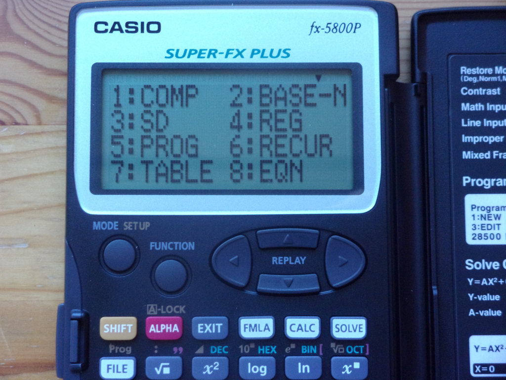 Casio fx-5800P