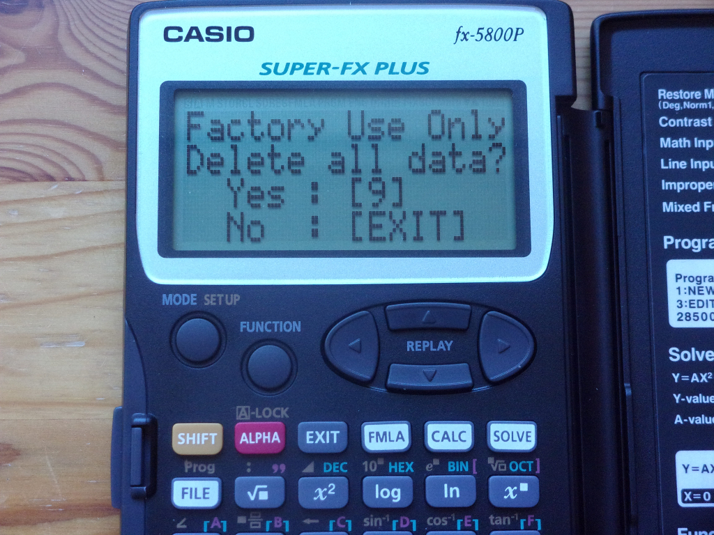 Casio fx-5800P