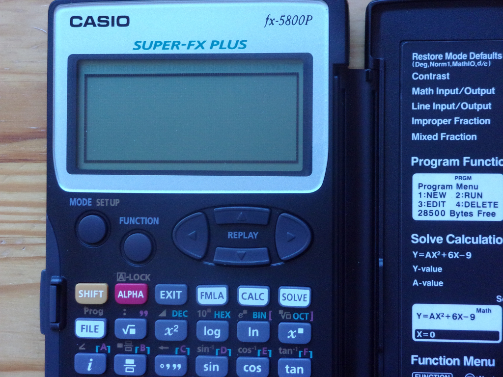 Casio fx-5800P