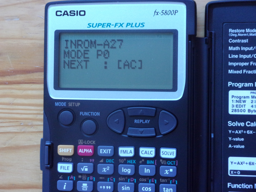 Casio fx-5800P