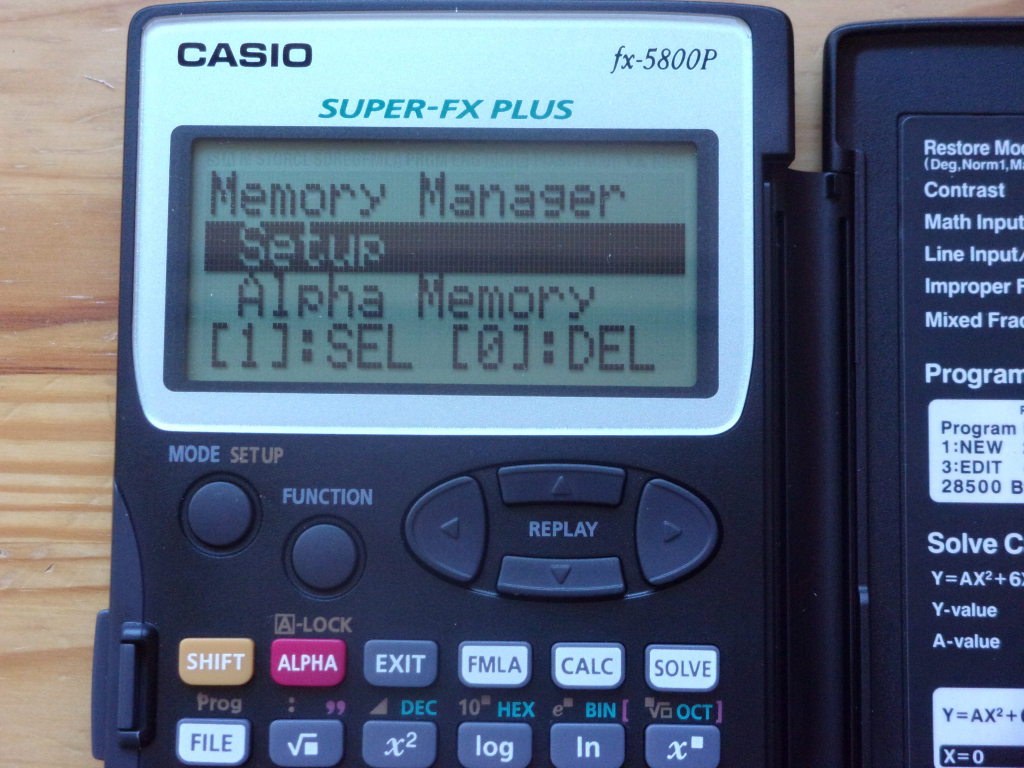 Casio fx-5800P