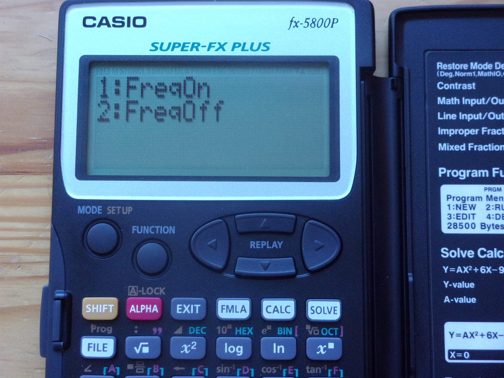 Casio fx-5800P
