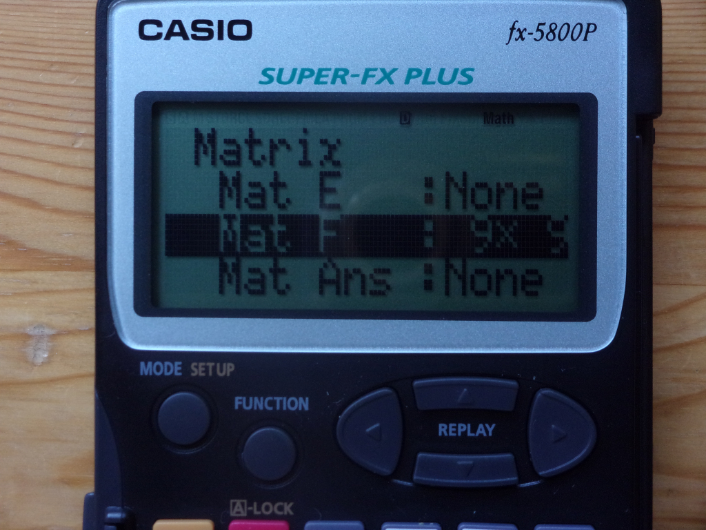 Casio fx-5800P