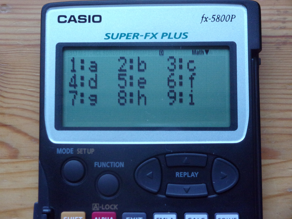 Casio fx-5800P