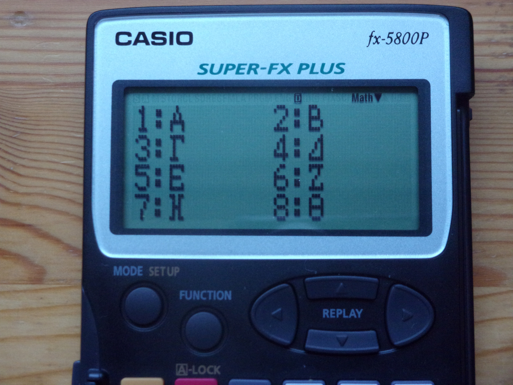 Casio fx-5800P