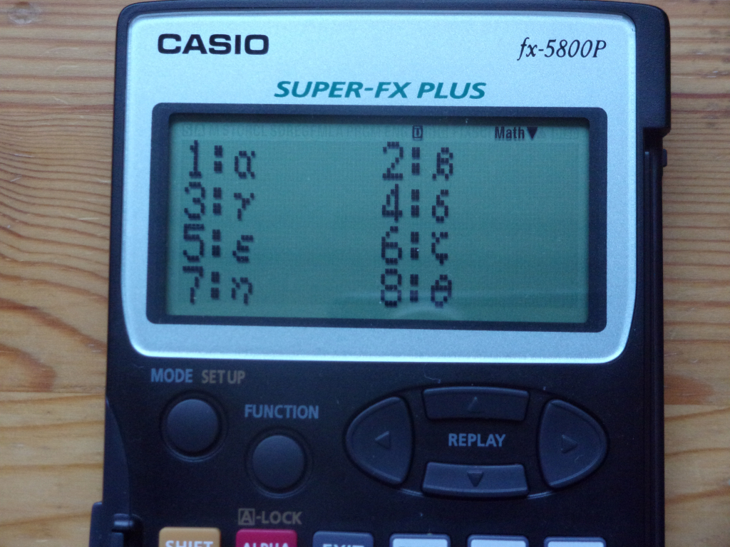 Casio fx-5800P