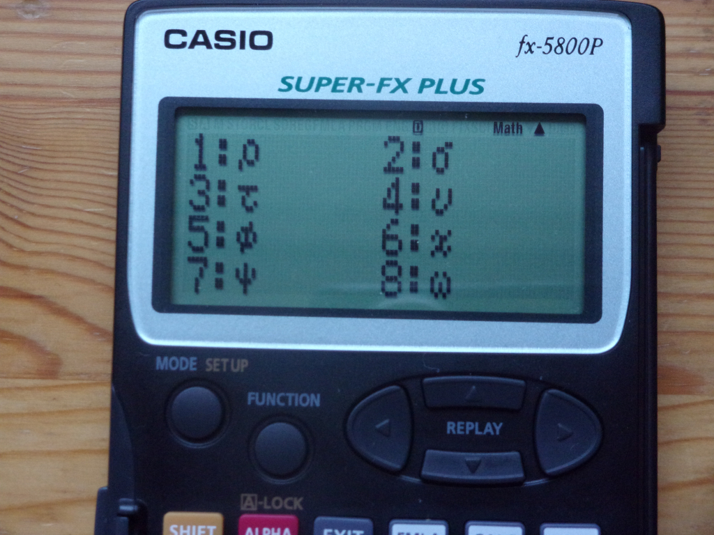 Casio fx-5800P