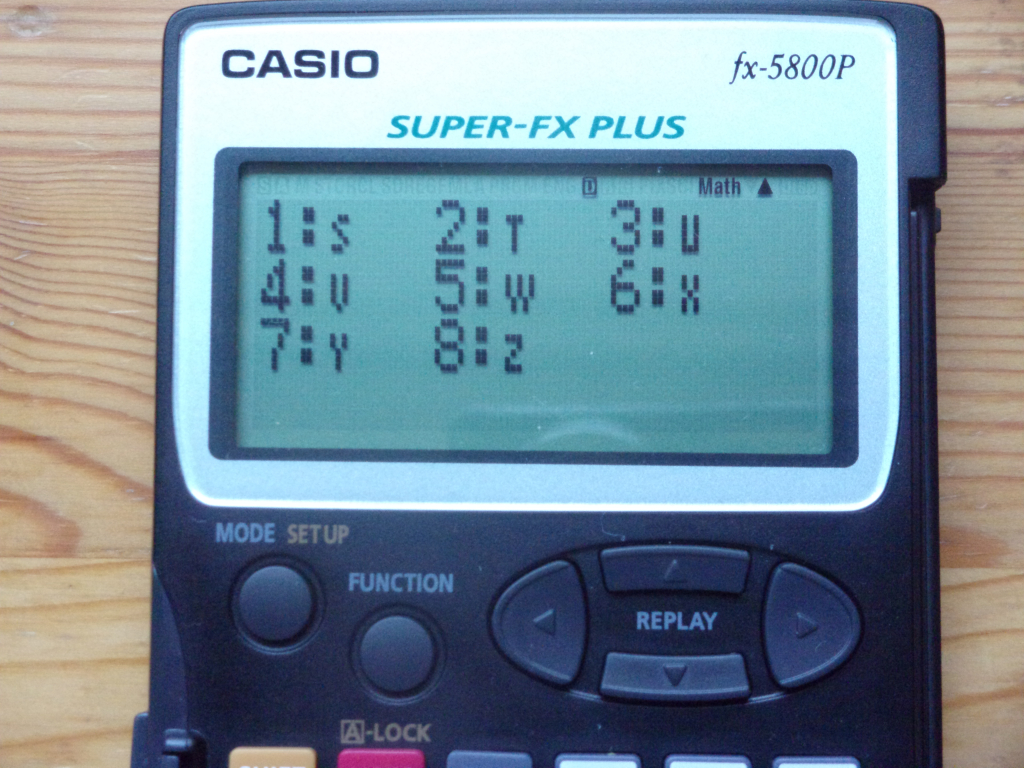 Casio fx-5800P