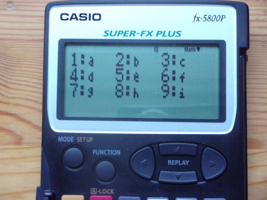 Casio fx-5800P