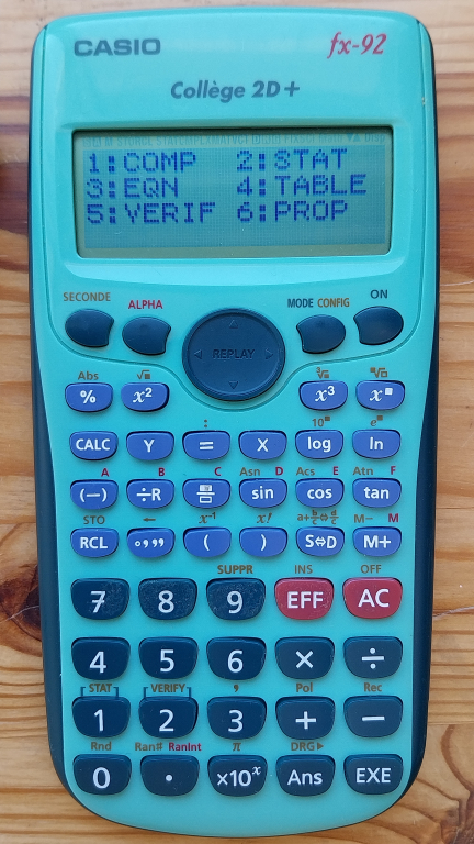 Casio fx-92 Collège 2D+