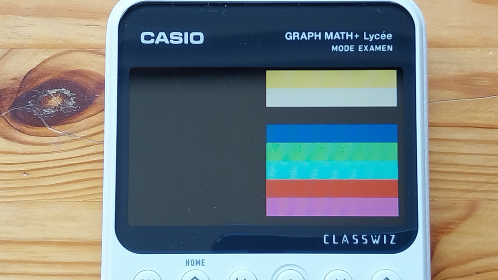 Diagnostic écran Graph Math+