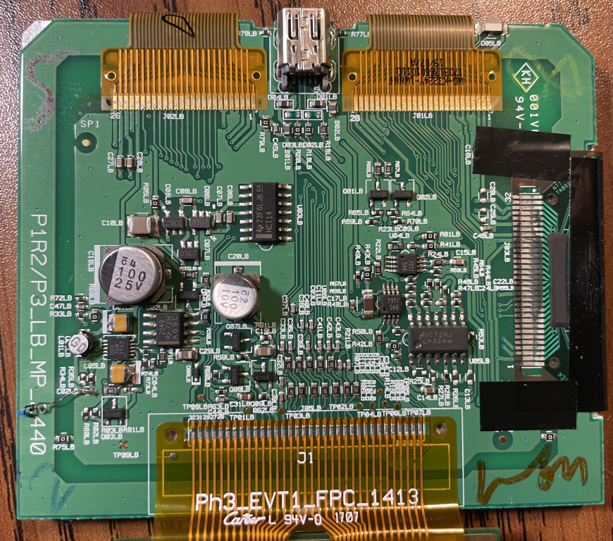 LCD PCB front