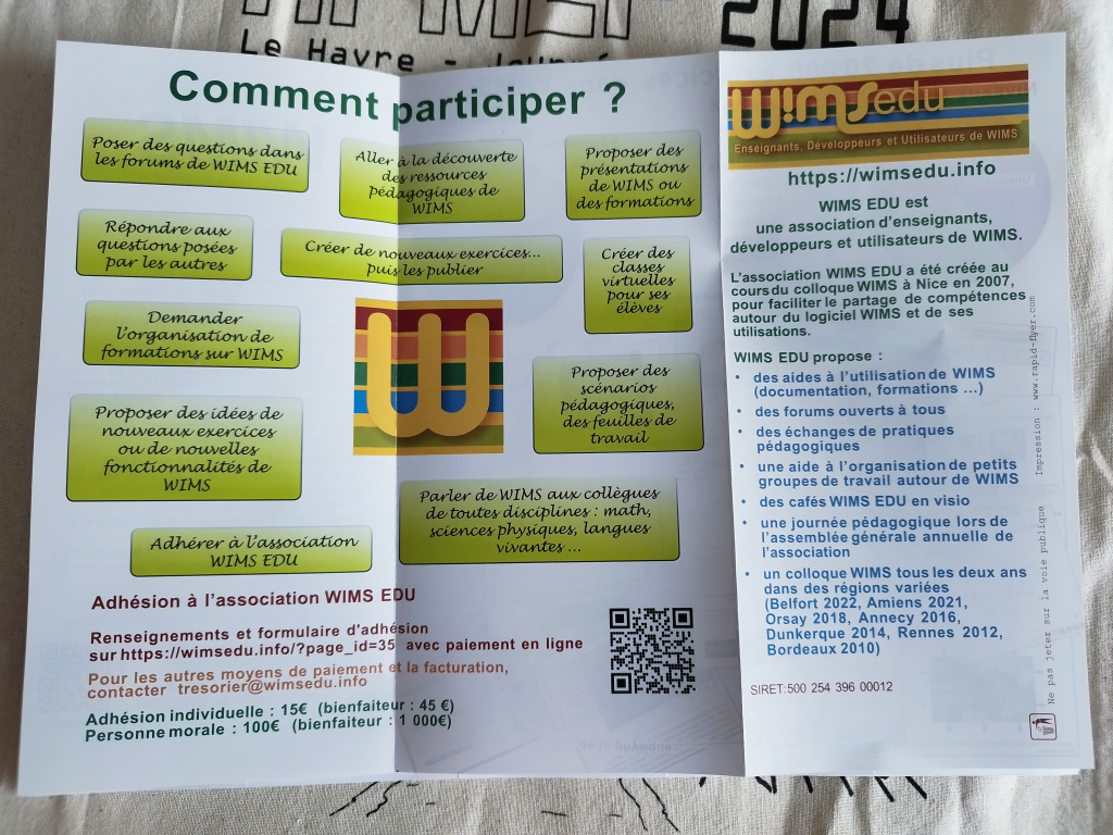 Dépliant Wims kit APMEP 2024
