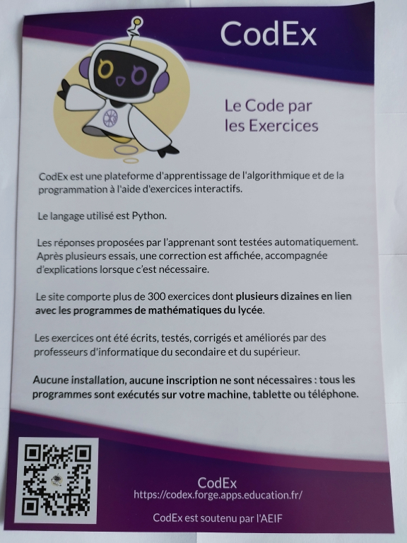 Flyer Codex kit APMEP 2024