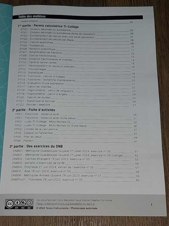 Cahier activités TI-Collège Plus