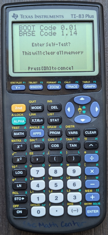 Front + Self Test