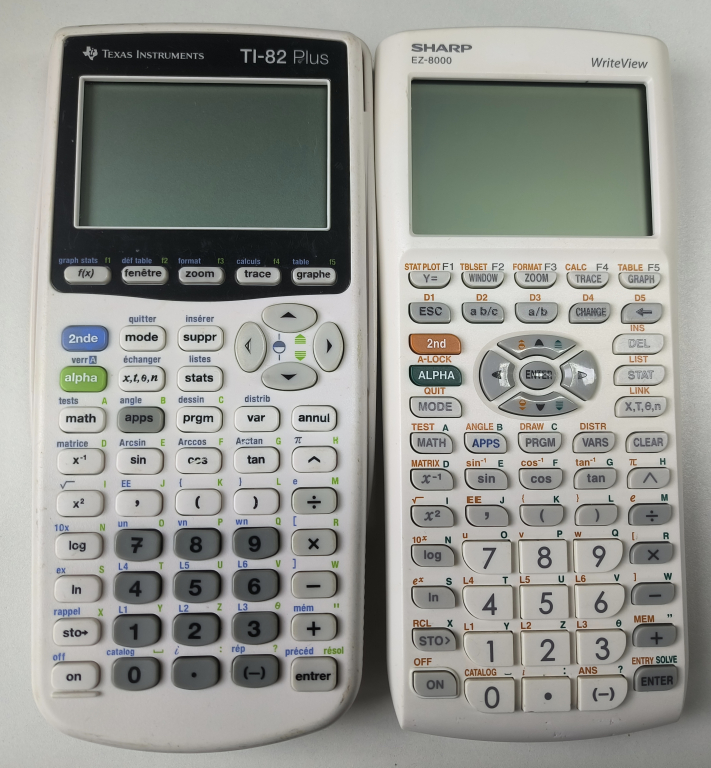 TI-82+ & Sharp EZ-8000