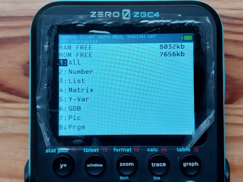 Zero ZGC4 2.22 : mémoires