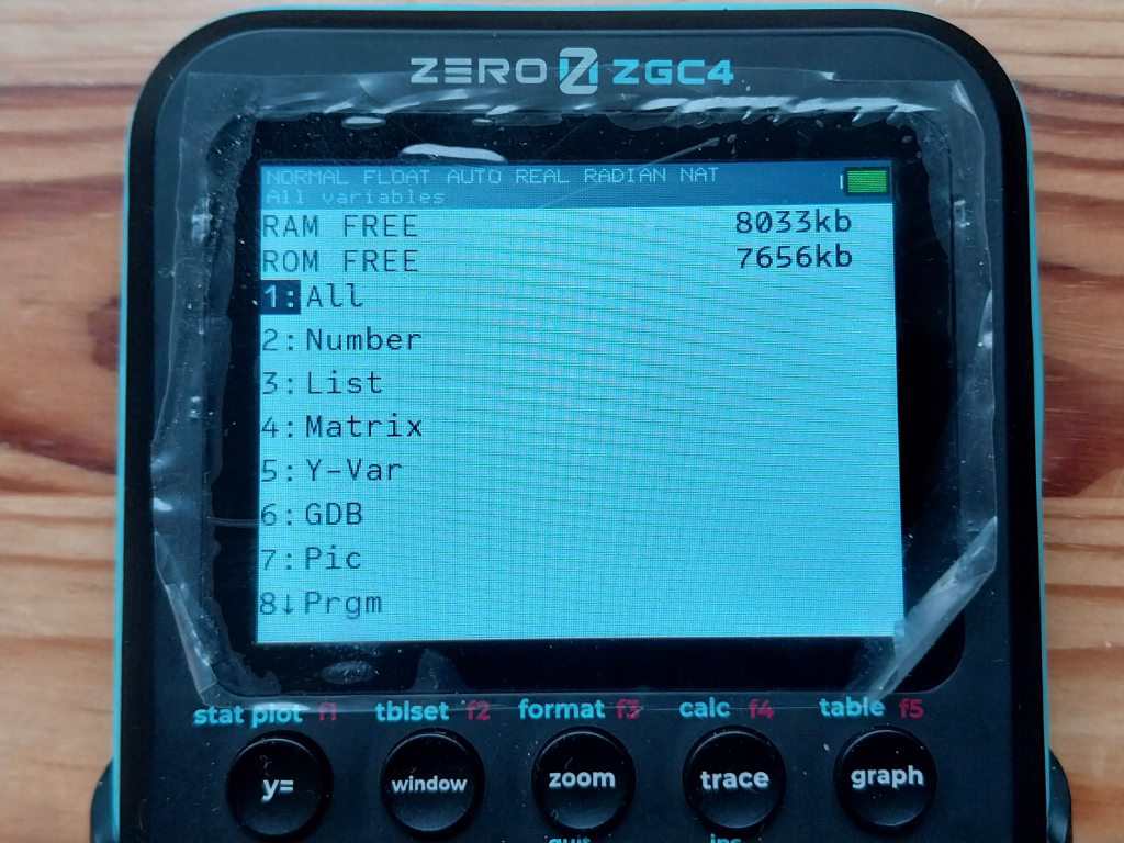 Zero ZGC4 2.22 : mémoires