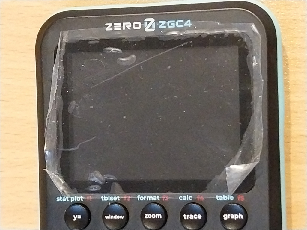 Zero ZGC4 : écran