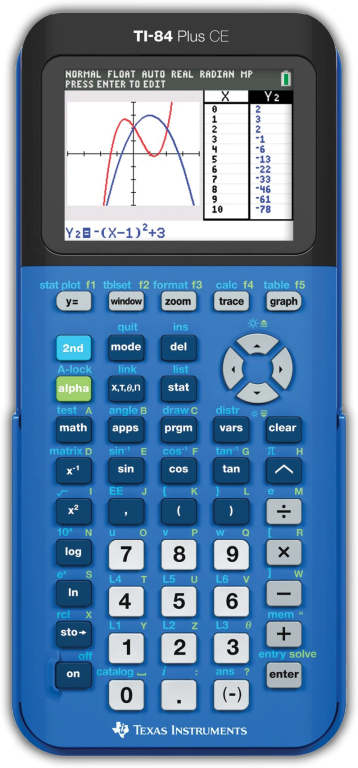 TI-84 Plus CE True Blue