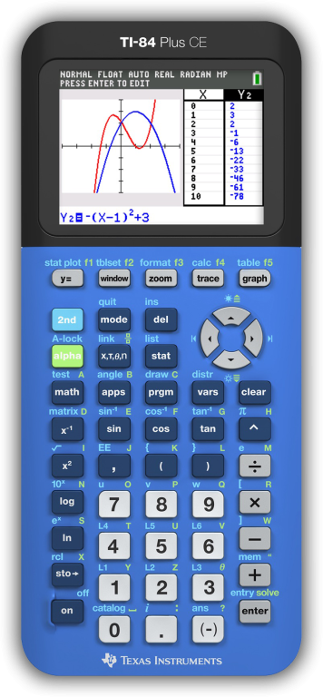 TI-84 Plus CE Bionic Blue