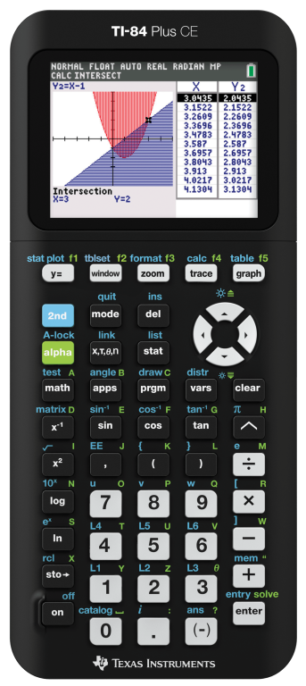 TI-84 Plus CE Mattematic Black