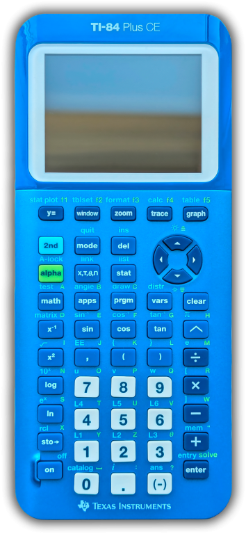 TI-84 Plus CE Metallic Blue