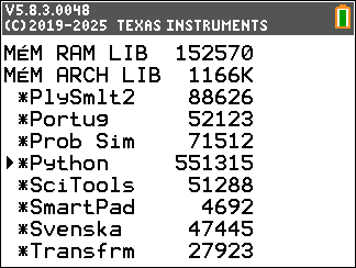 TI-83PCE + Apps