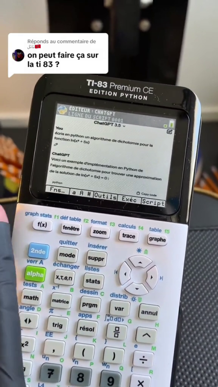 ChatGPT TI-83PCE *FAKE*