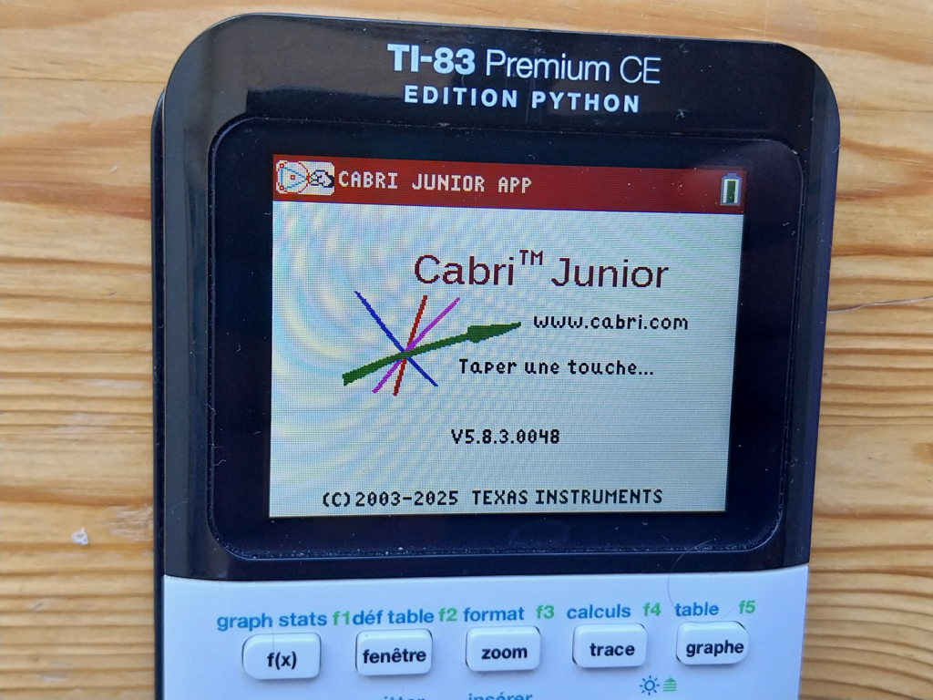 TI-83 Premium CE + CabriJr 5.8.3